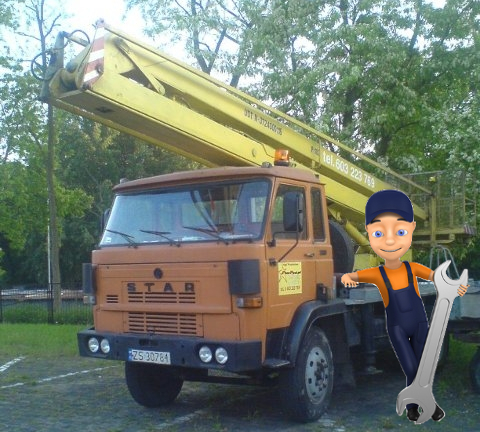 Podnośnik koszowy do wynajęcia - Szczecin